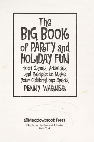 Cover of The Big Book of Party and Holiday Fun