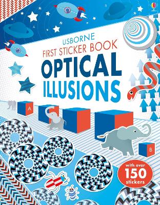 Book cover for First Sticker Book Optical Illusions