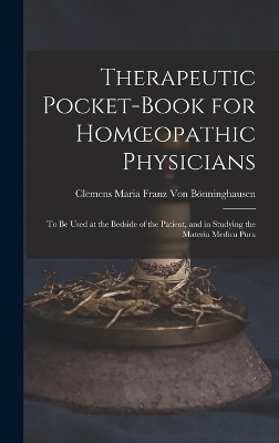 Book cover for Therapeutic Pocket-Book for Homoeopathic Physicians