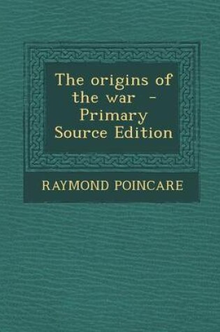 Cover of Origins of the War