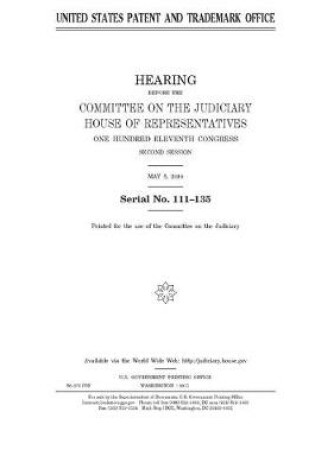 Cover of United States Patent and Trademark Office