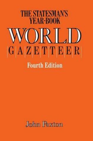 Cover of The Statesman's Year-Book World Gazetteer
