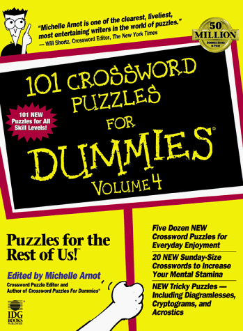 Book cover for 101 Crossword Puzzles for Dummies, Volume 4