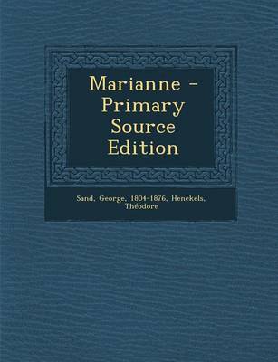 Book cover for Marianne - Primary Source Edition