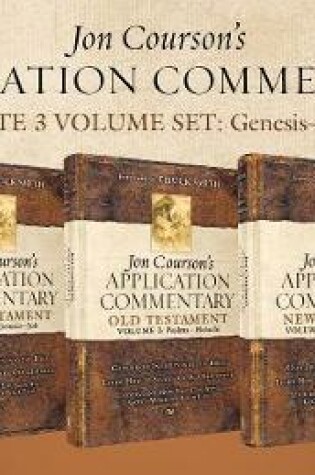 Cover of Jon Courson's Application Commentary, Complete 3-Volume Set: Genesis - Revelation