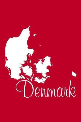 Book cover for Denmark - Venetian Red Lined Notebook with Margins