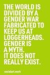 Book cover for The World Is Divided by a Gender War Fabricated to Keep Us at Loggerheads.