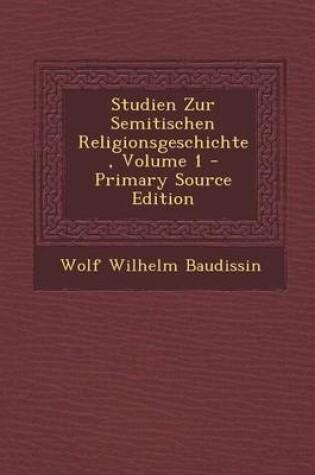 Cover of Studien Zur Semitischen Religionsgeschichte, Volume 1