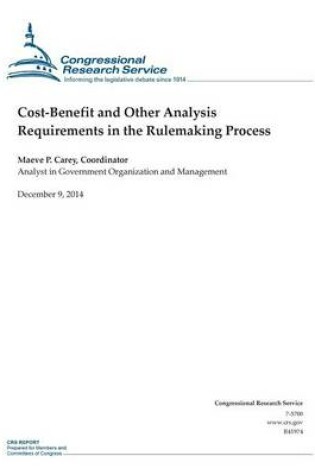 Cover of Cost-Benefit and Other Analysis Requirements in the Rulemaking Process