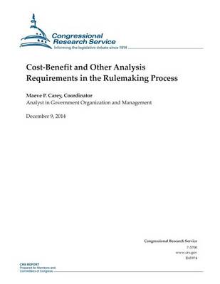 Cover of Cost-Benefit and Other Analysis Requirements in the Rulemaking Process