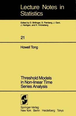 Book cover for Threshold Models in Non-linear Time Series Analysis