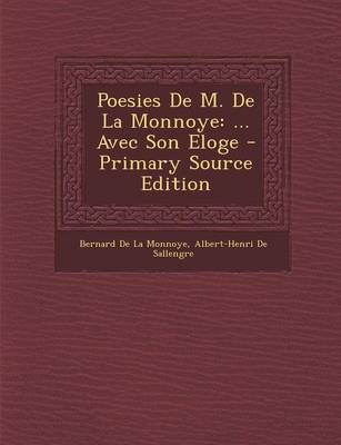 Book cover for Poesies de M. de La Monnoye
