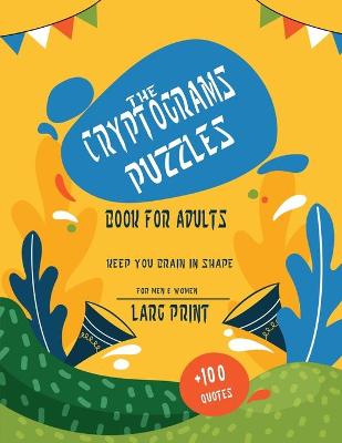 Book cover for TheCryptograms puzzles book for adults