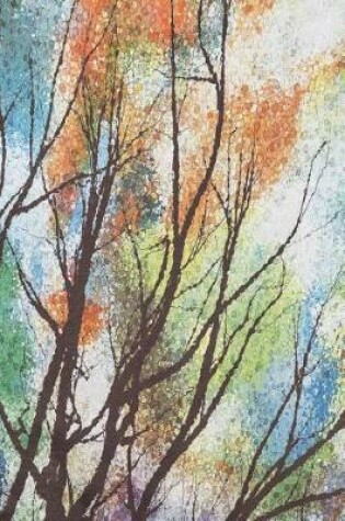 Cover of Autumn Tree Leaves Painted Art Journal