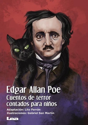 Book cover for Edgar Allan Poe, cuentos de terror contados para niños