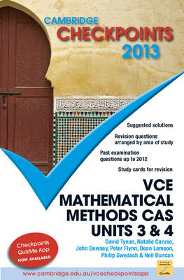 Book cover for Cambridge Checkpoints VCE Mathematical Methods CAS Units 3 and 4 2013