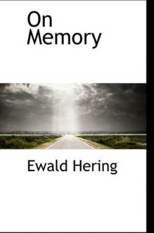 Cover of On Memory