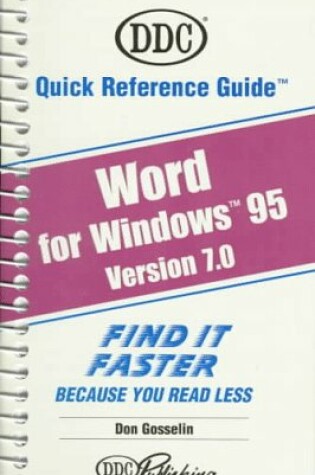 Cover of Word 7 for Windows 95