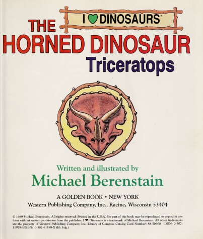 Book cover for The Horned Dinosaur