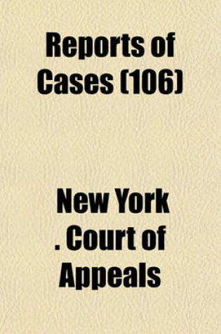 Cover of Reports of Cases (Volume 106)