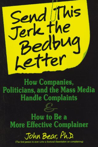 Book cover for Send This Jerk the Bedbug Letter
