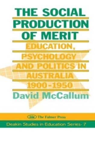 Cover of The Social Production Of Merit