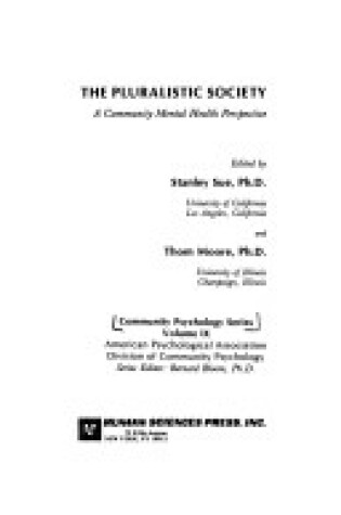 Cover of Pluralist Society