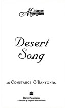 Book cover for Desert Song