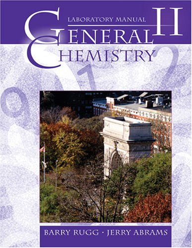 Book cover for GENERAL CHEMISTRY II LABORATORY MANUAL