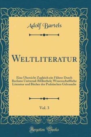 Cover of Weltliteratur, Vol. 3