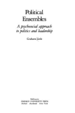 Cover of Political Ensembles