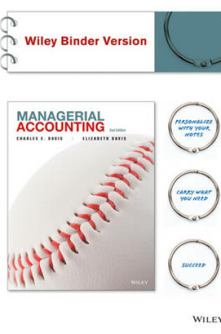 Cover of Managerial Accounting 2E Binder Ready Version