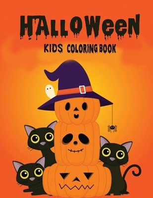 Book cover for Halloween Kids Coloring Book