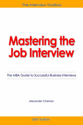 Book cover for Mastering the Job Interview