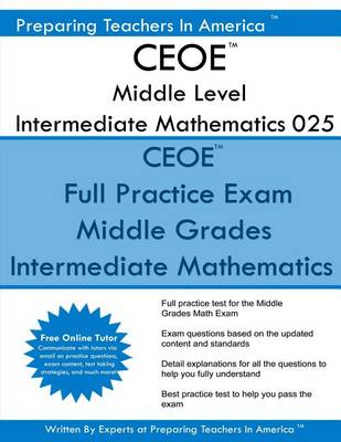 Book cover for Ceoe Middle Level Intermediate Mathematics 025