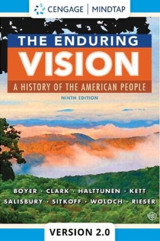 Cover of Mindtapv2.0 for Boyer/Clark/Halttunen/Kett/Salisbury/Sitkoff/Woloch/Rieser's the Enduring Vision: A History of the American People, 1 Term Printed Access Card