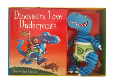 Book cover for Dinosaurs Love Underpants Book and Toy