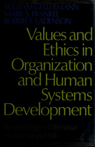 Cover of Values and Ethics in Orgaization