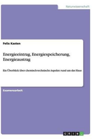 Cover of Energieeintrag, Energiespeicherung, Energieaustrag