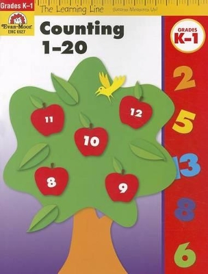 Cover of Learning Line: Counting 1-20, Kindergarten - Grade 1 Workbook