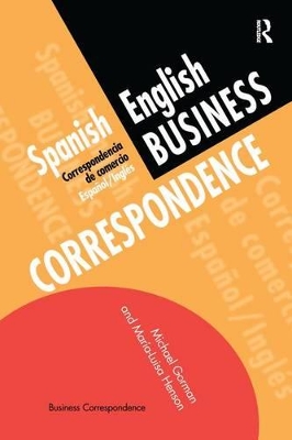 Book cover for Spanish/English Business Correspondence