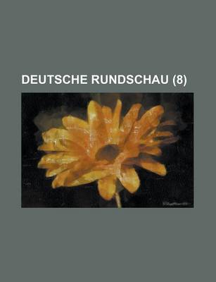 Book cover for Deutsche Rundschau (8)