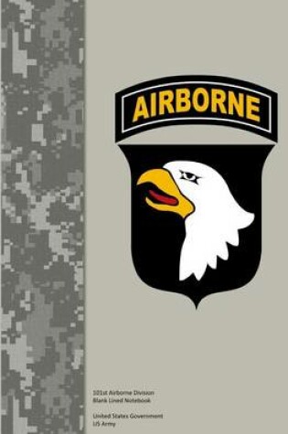 Cover of 101st Airborne Division Blank Lined Notebook