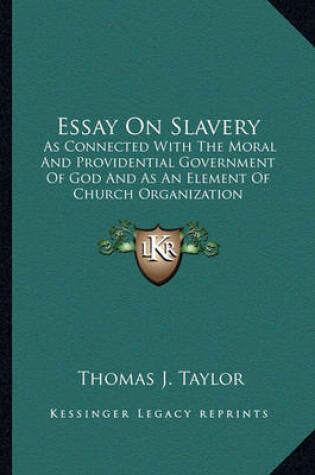 Cover of Essay on Slavery