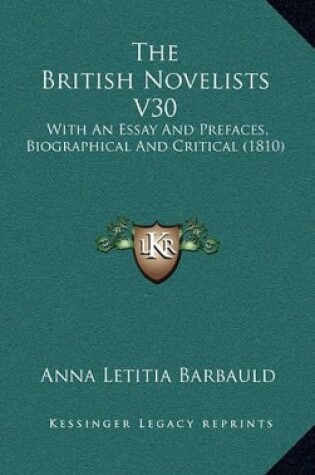 Cover of The British Novelists V30