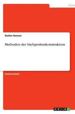 Cover of Methoden der Stichprobenkonstruktion