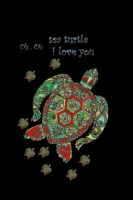 Book cover for oh.oh sea turtle I love you