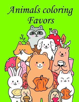 Book cover for Animals coloring Favors