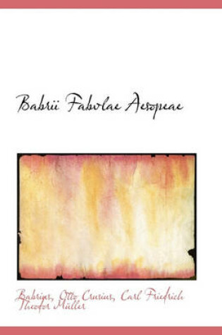 Cover of Babrii Fabvlae Aesopeae