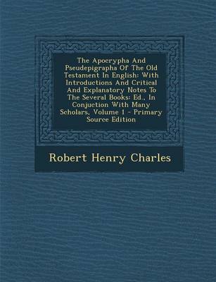 Book cover for The Apocrypha and Pseudepigrapha of the Old Testament in English